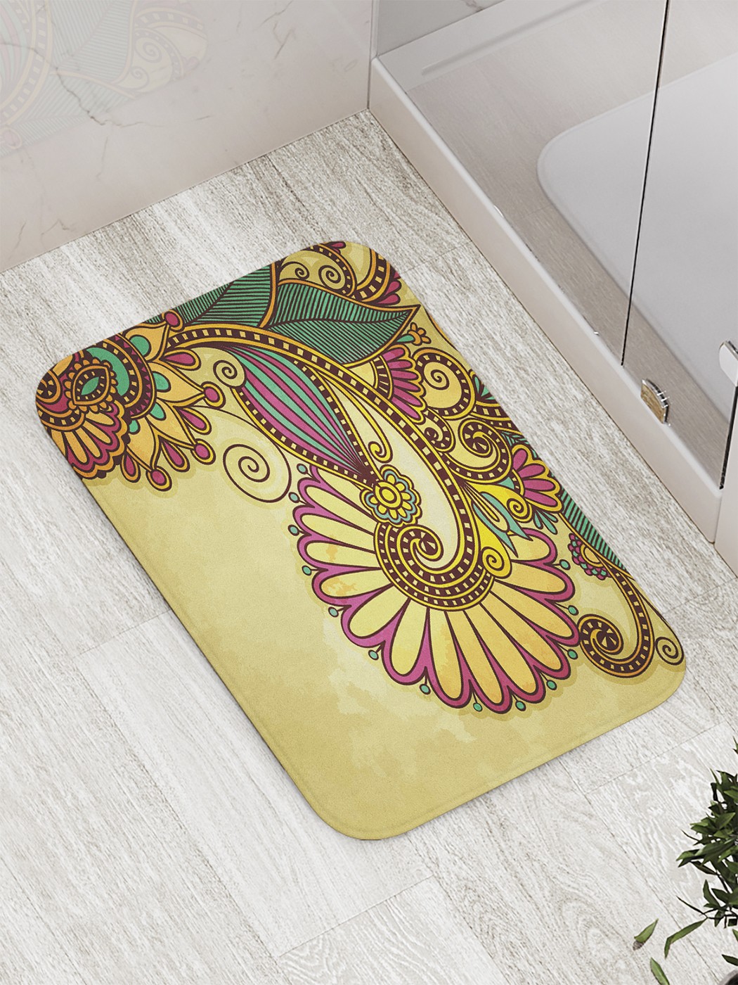 

bath_61350 Коврик противоскользящий для ванной, сауны, бассейна, 77х52 см