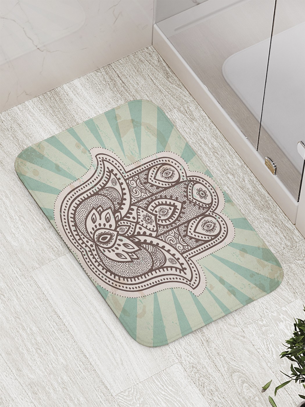 

bath_61349 Коврик противоскользящий для ванной, сауны, бассейна, 77х52 см