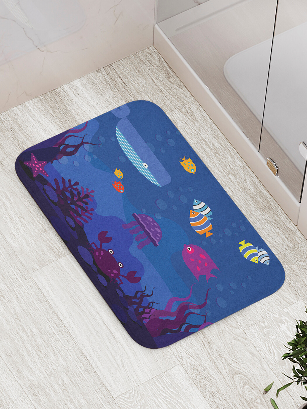 

bath_61343 Коврик противоскользящий для ванной, сауны, бассейна, 77х52 см