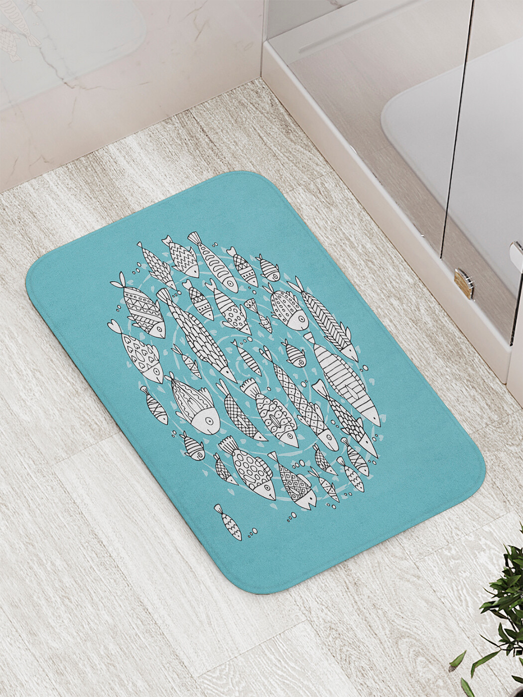 

bath_61341 Коврик противоскользящий для ванной, сауны, бассейна, 77х52 см