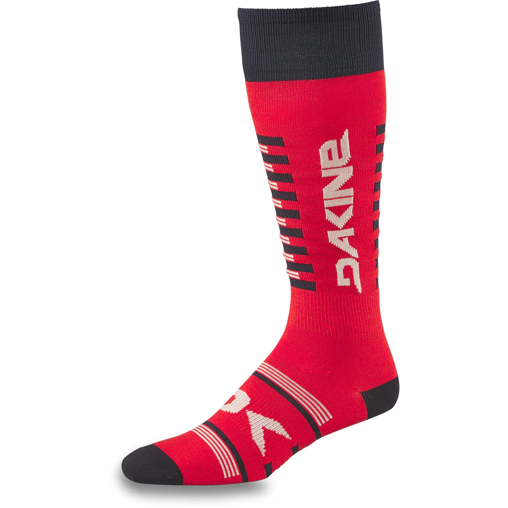 

Носки Dakine MEN'S THINLINE MERINO SOCK MOLTEN LAVA-BLACK M-L, Красный, THINLINE SOCK