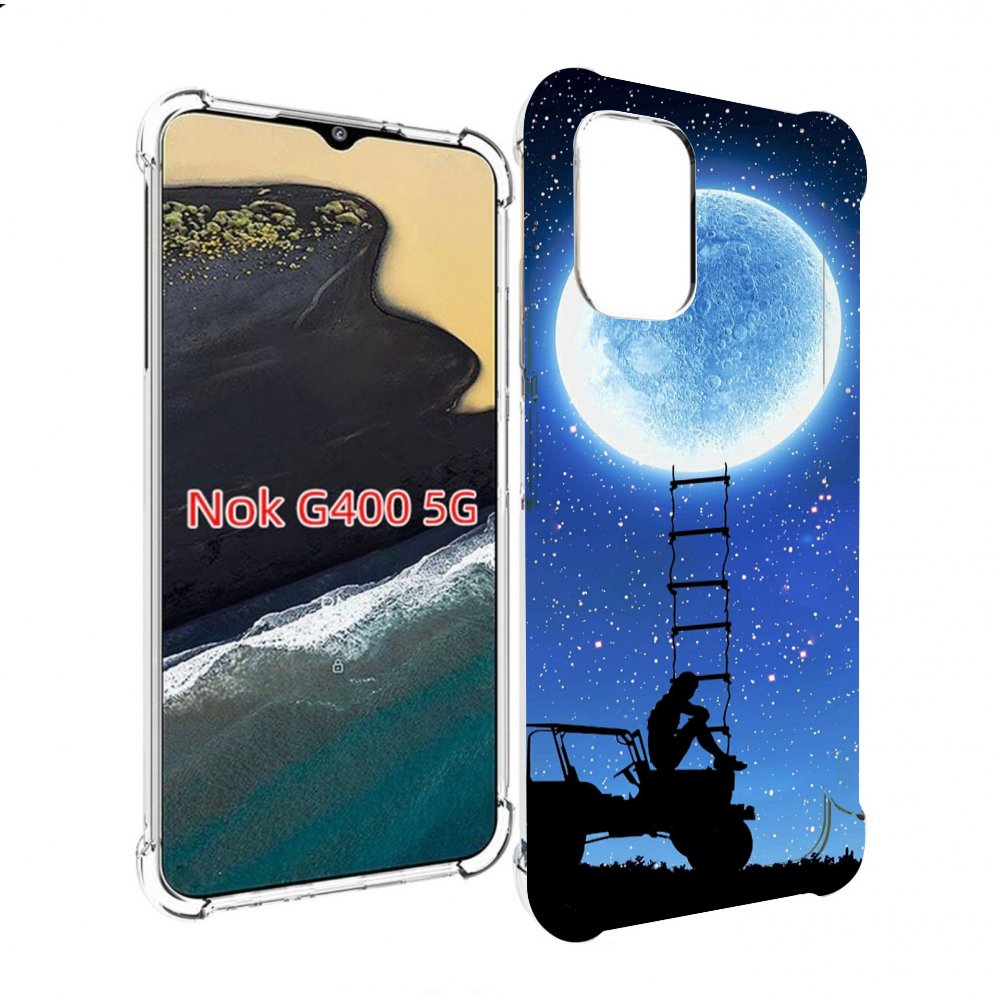 

Чехол MyPads Машина-на-лун для Nokia G400 5G, Прозрачный, Tocco