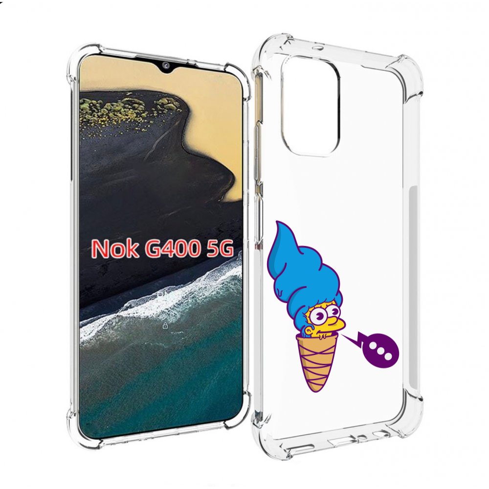 

Чехол MyPads Мардж-рожок для Nokia G400 5G, Прозрачный, Tocco