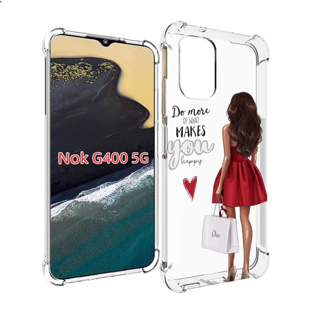

Чехол MyPads Маленькие-радости женский для Nokia G400 5G, Прозрачный, Tocco