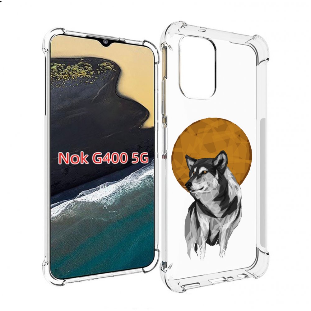 

Чехол MyPads Лунный волк для Nokia G400 5G, Прозрачный, Tocco