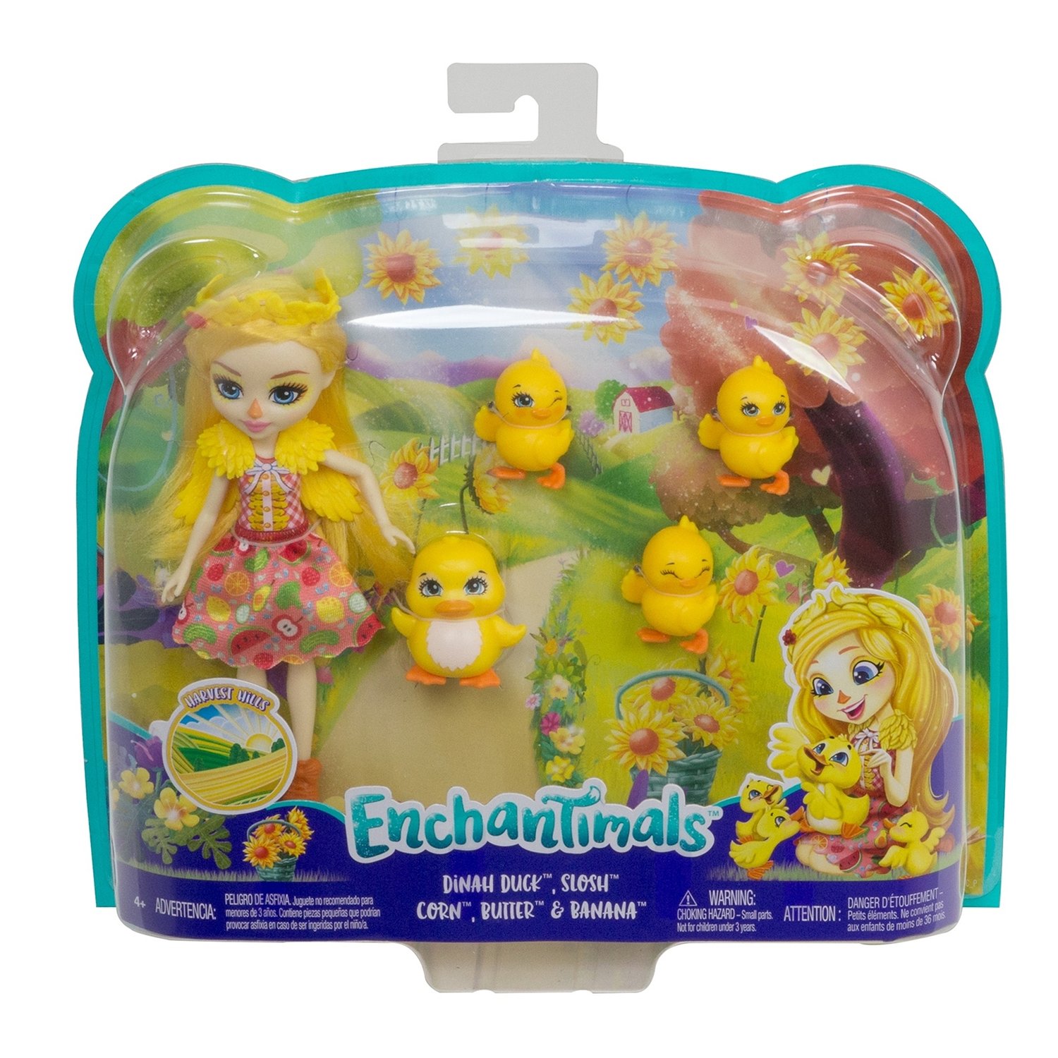 

Кукла Дайна Утя и Слош Корн Баттер Бэнэна Mattel Enchantimals GJX45