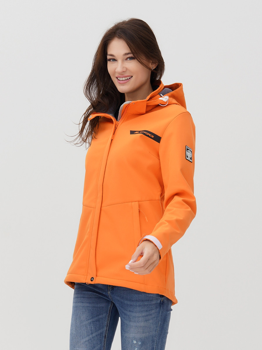 фото Спортивная куртка женская mtforce 2034 оранжевая 48 ru