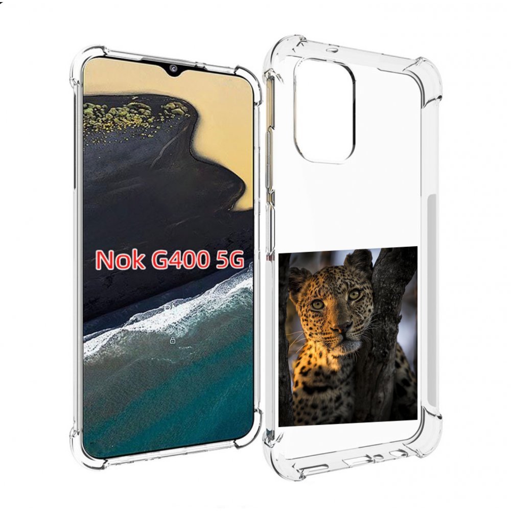 

Чехол MyPads Леопард для Nokia G400 5G, Прозрачный, Tocco