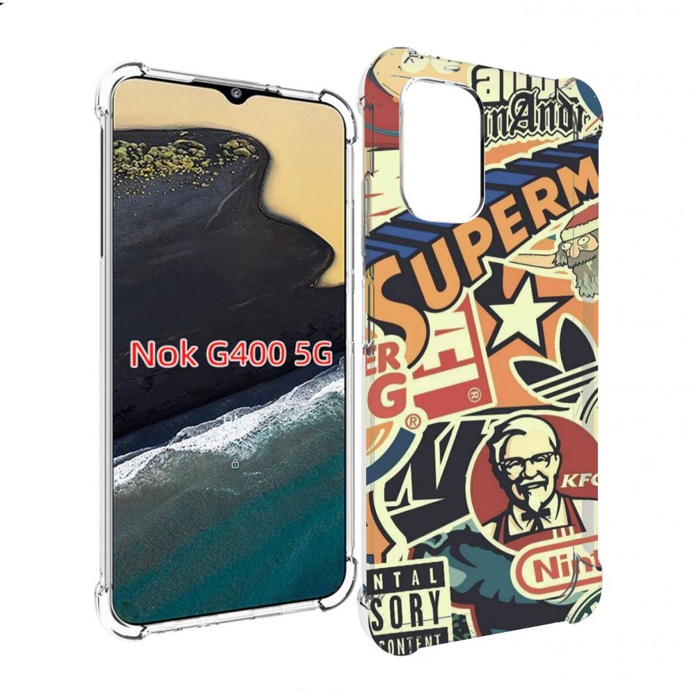 

Чехол MyPads Лейблы-на-постере для Nokia G400 5G, Прозрачный, Tocco