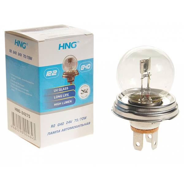 

Автолампа HNG R2 G40 75/70 P45t 24V HNG-24275