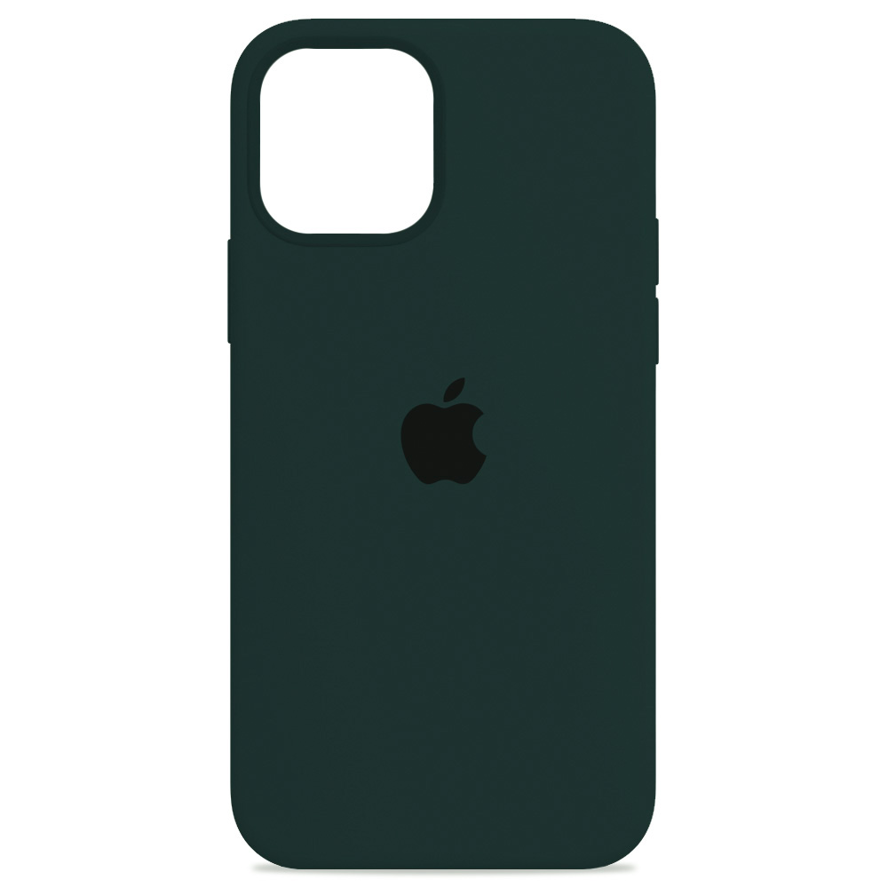 фото Чехол case-house silicone для iphone 12 pro max, dark green