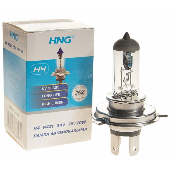 

Автолампа HNG H4 75/70 P43t 24V HNG-24443