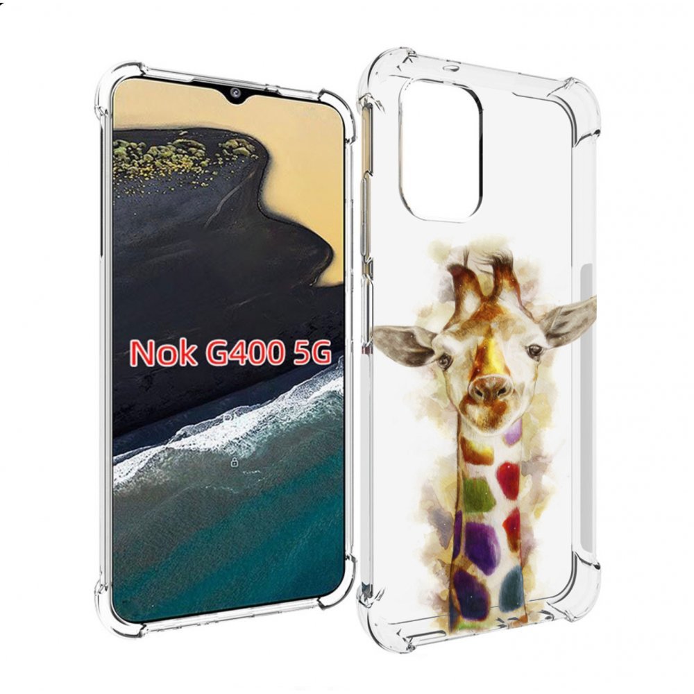 

Чехол MyPads Красочный жираф для Nokia G400 5G, Прозрачный, Tocco