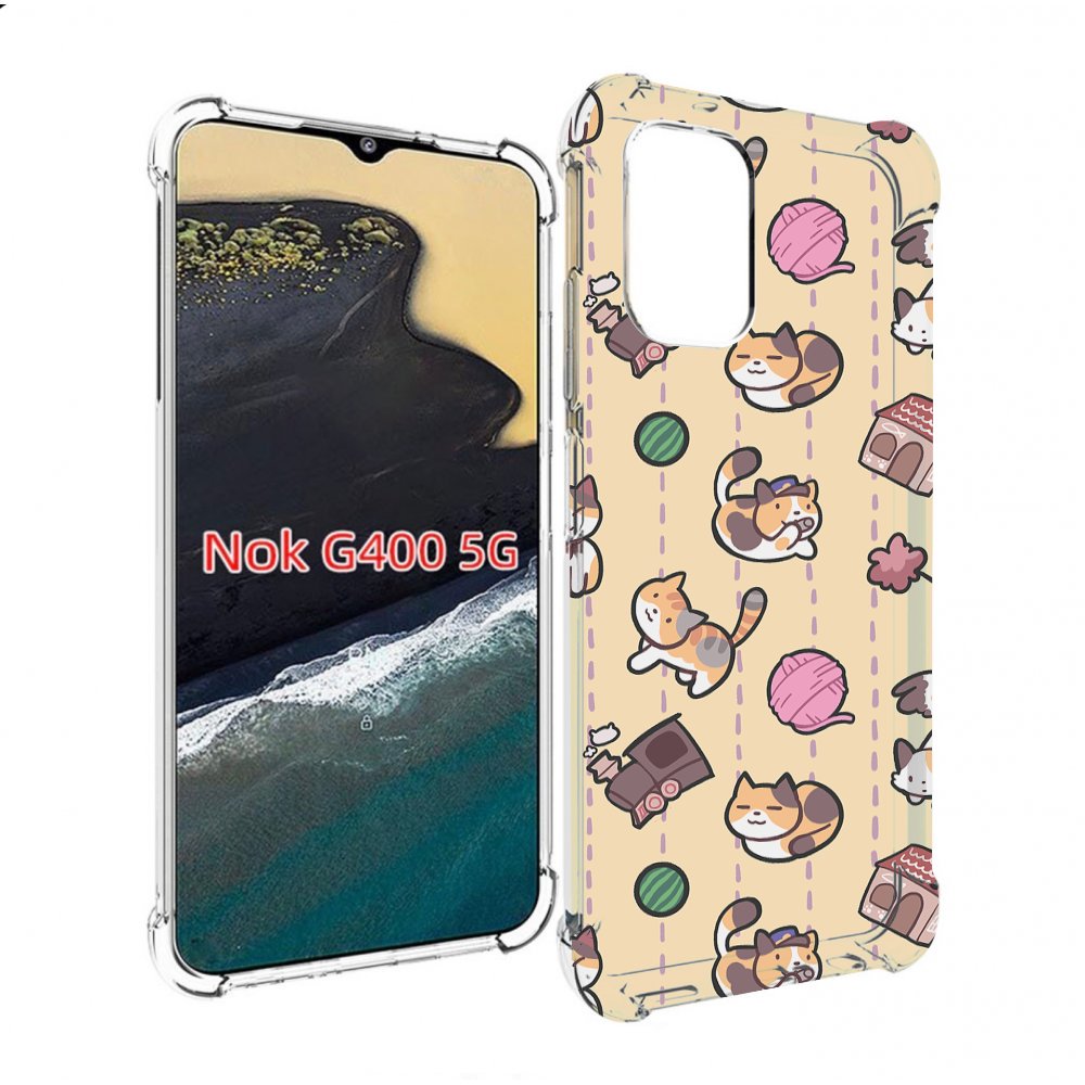 

Чехол MyPads Котики-клубочки для Nokia G400 5G, Прозрачный, Tocco