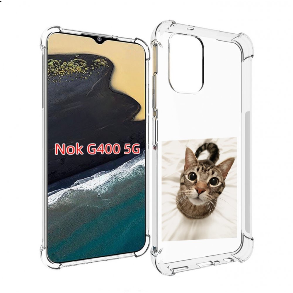 

Чехол MyPads Котик для Nokia G400 5G, Прозрачный, Tocco
