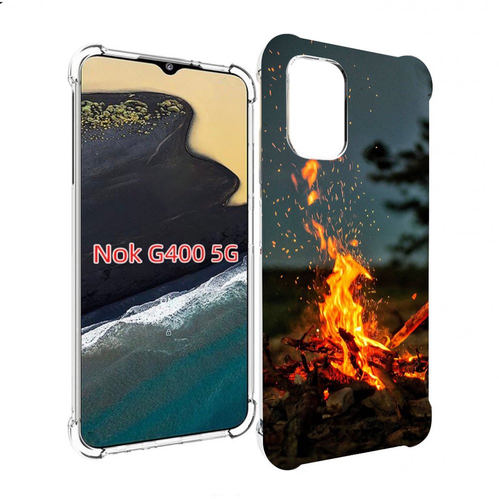 

Чехол MyPads Костер-ночное-небо для Nokia G400 5G, Прозрачный, Tocco