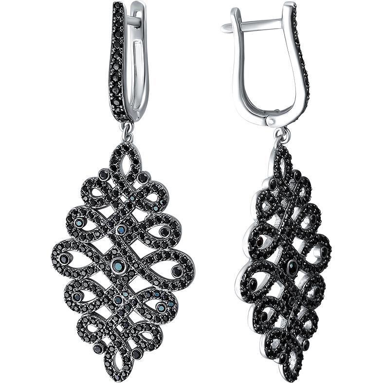 

Серьги женские из серебра Эстет 01С2511079-1, фианит, 01С2511079-1