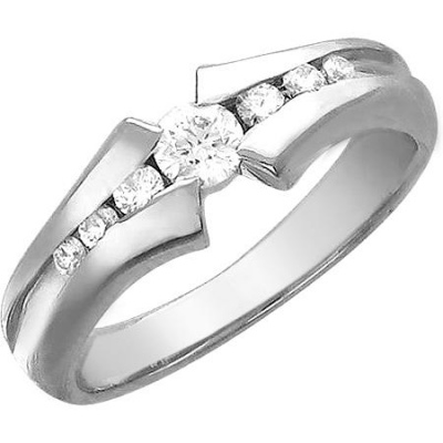 

Кольцо из серебра р.  Эстет 01К155533, фианит, 01К155533