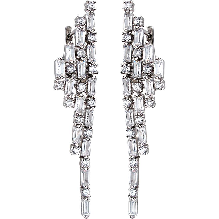 

Серьги женские из серебра Эстет 01С1510207, фианит, 01С1510207