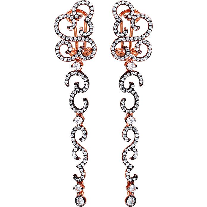 

Серьги женские из серебра Эстет 01С1510204АЧ, фианит, 01С1510204АЧ
