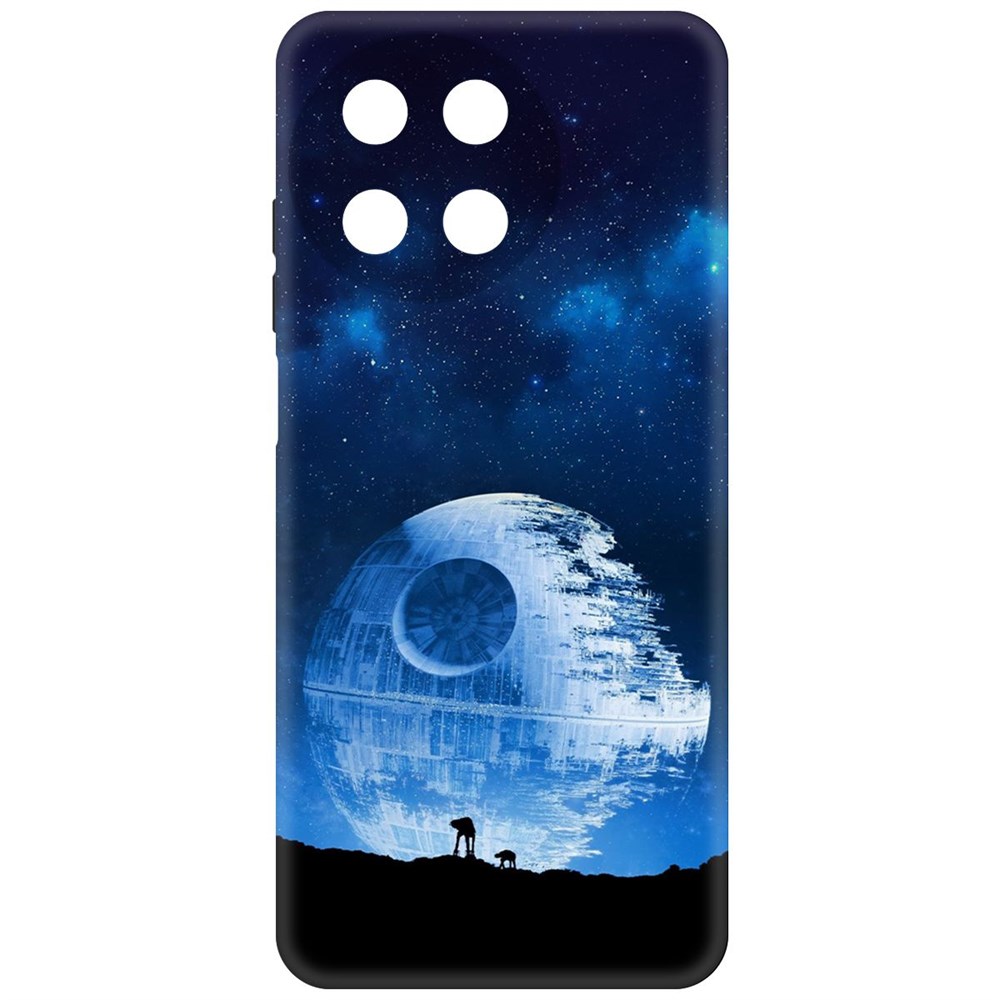 

Чехол-накладка Krutoff Soft Case Звездные Войны. Звезда смерти для Realme 11 4G черный