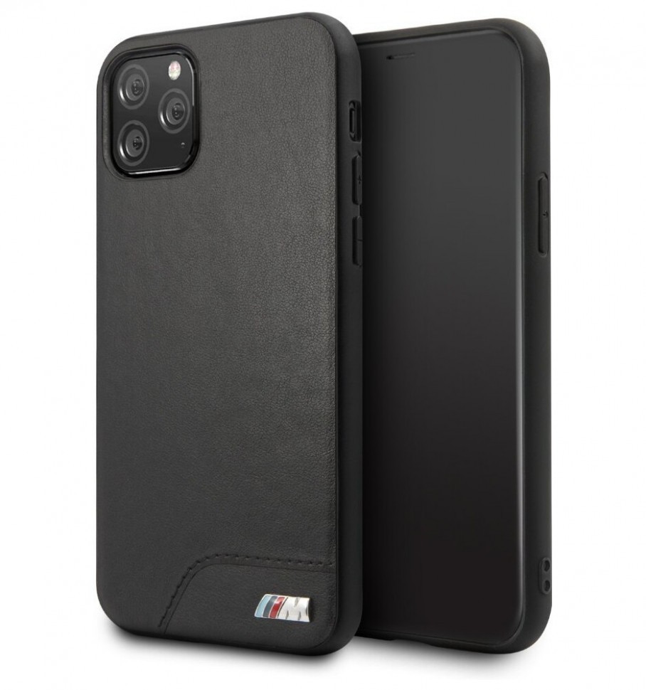 фото Чехол cg mobile bmw m-collection smooth pu hard для iphone 11 pro max, черный