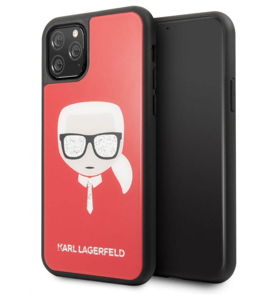 фото Чехол cg mobile karl lagerfeld double layer karls head iphone 11 pro max, красный