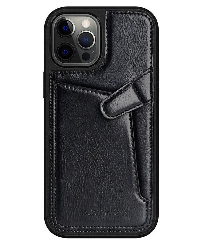 фото Чехол nillkin aoge pu leather with cardslot для iphone 12 pro max, черный