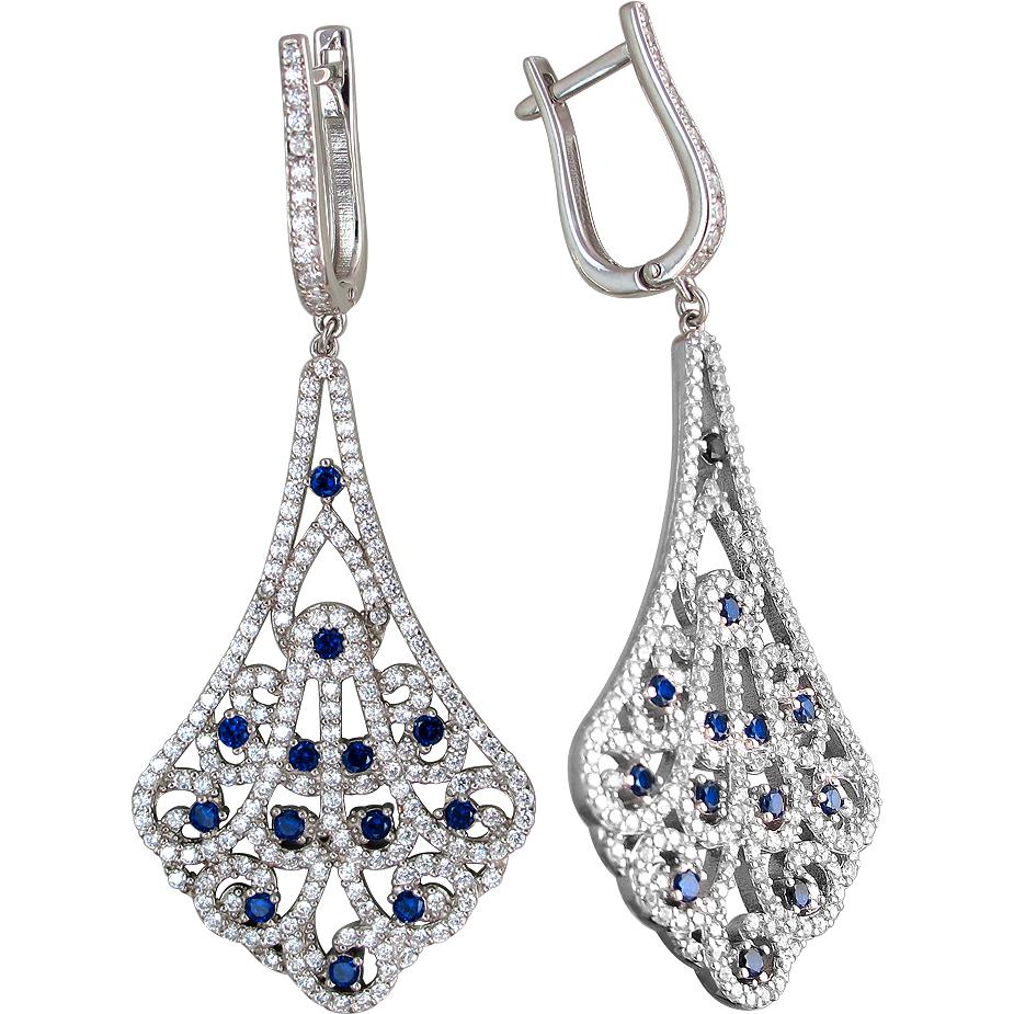 

Серьги женские из серебра Эстет 01С2511073-1, фианит, 01С2511073-1