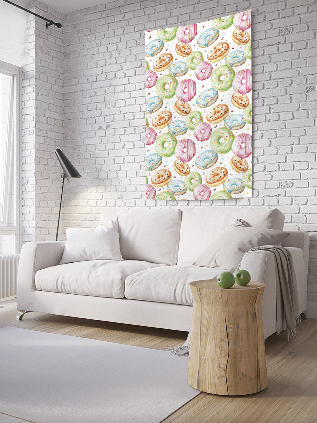 

Вертикальное фотопанно на стену JoyArty Пончиковый рай 100x150 см, Пончиковый рай
