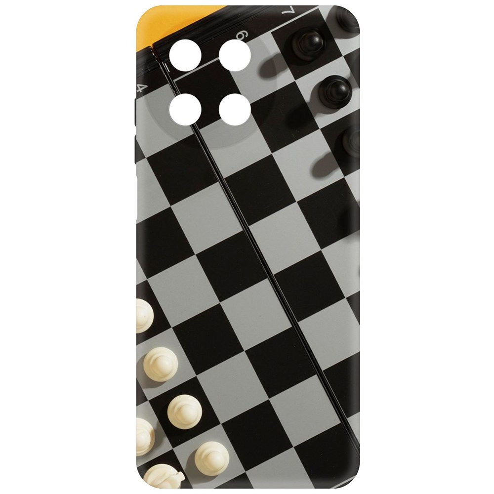

Чехол-накладка Krutoff Soft Case Шахматы для Realme 11 4G черный