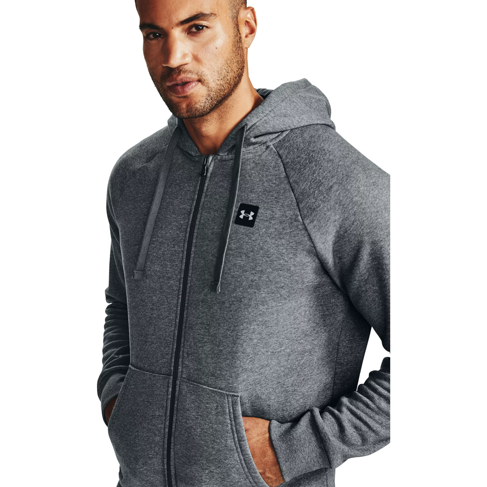 Толстовка мужская Under Armour Rival Fleece FZ Hoodie серая S