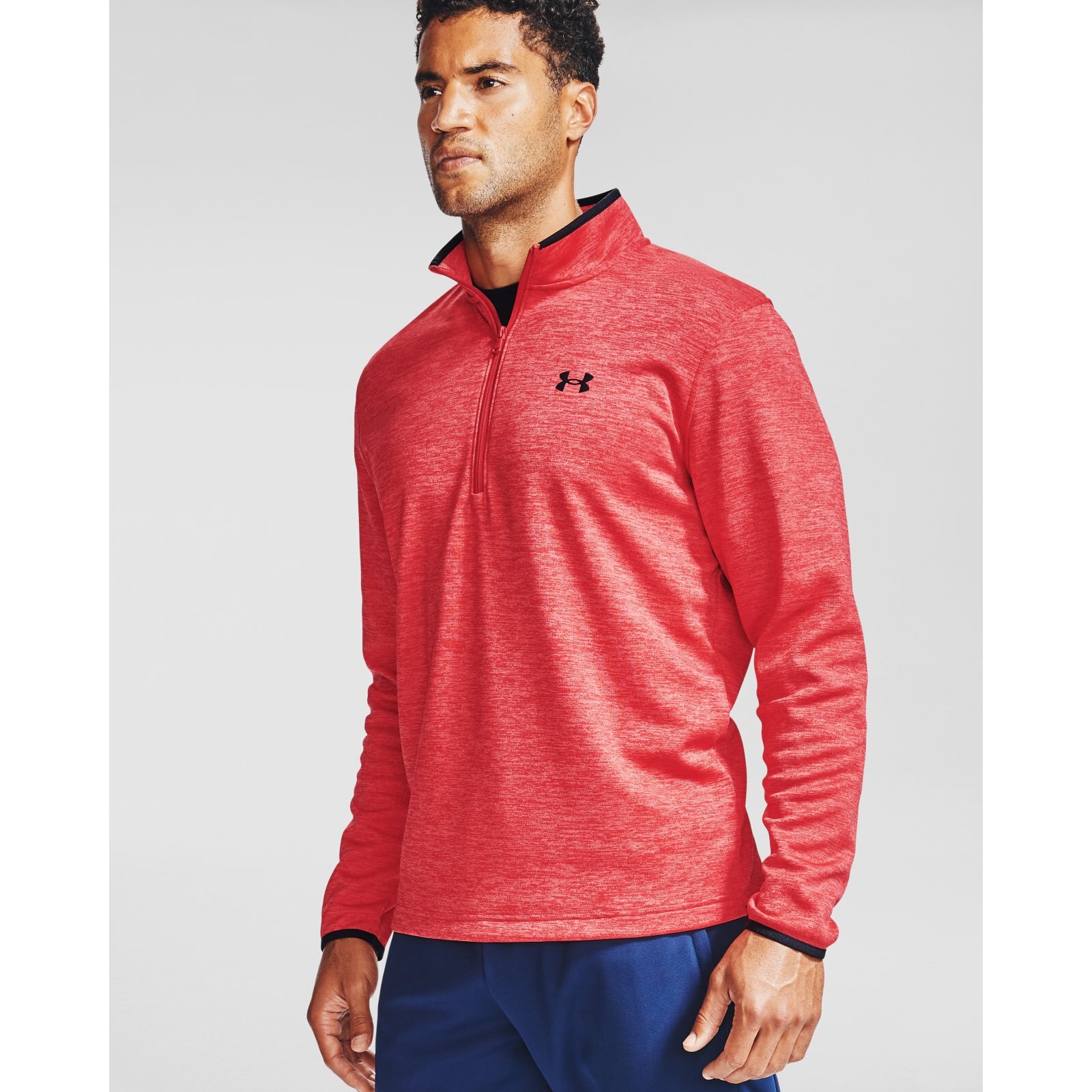 

Лонгслив мужской Fleece 1/2 ZIP Under Armour красный 2XL, Fleece 1/2 ZIP