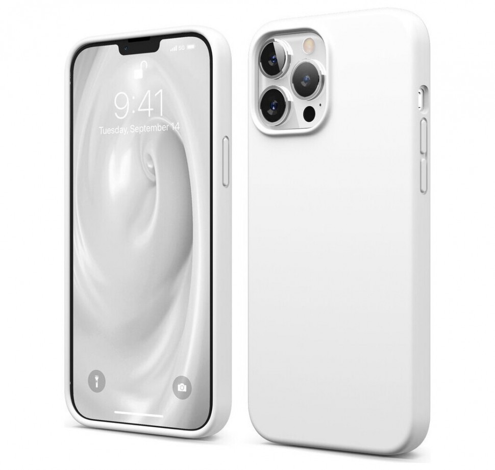 фото Чехол elago soft silicone для iphone 13 pro max, белый