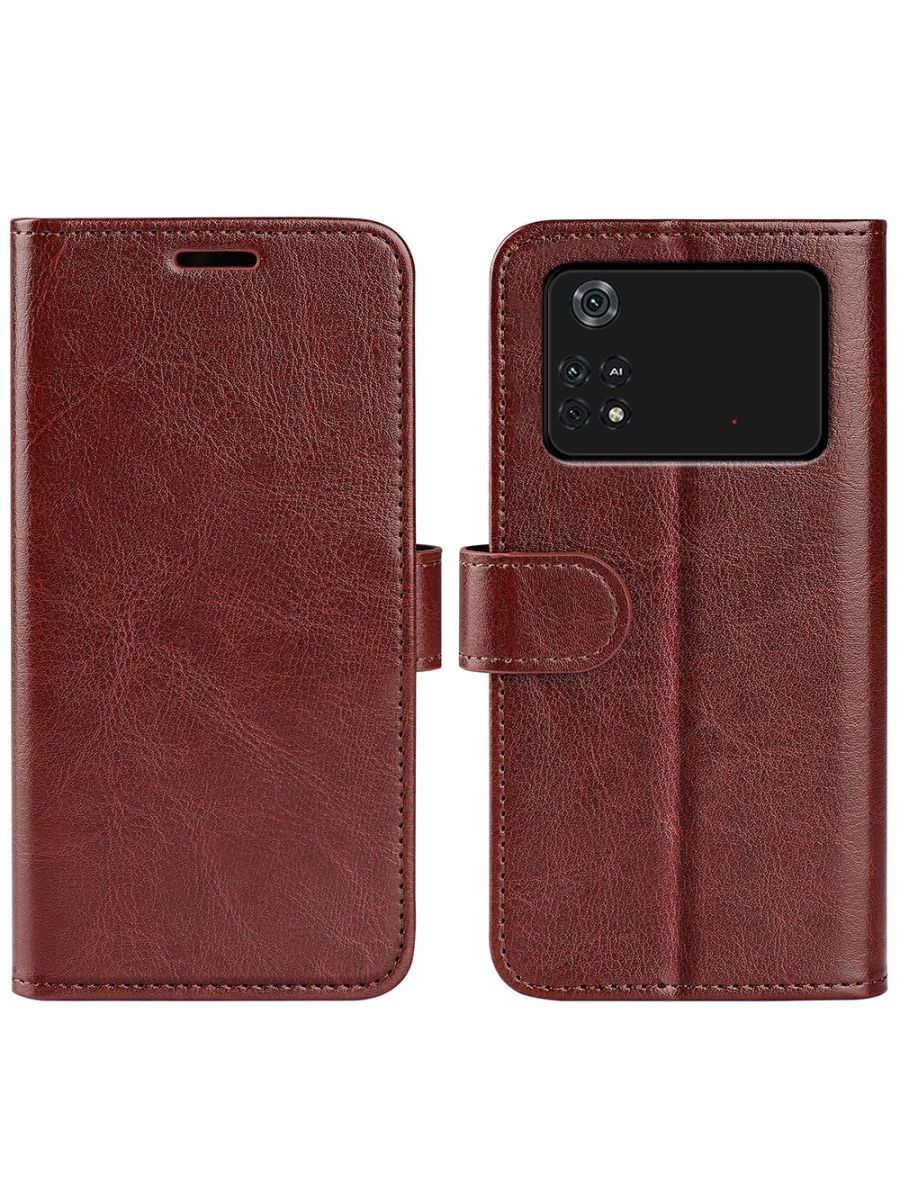 

Retro Чехол книжка для Poco M4 Pro 4G Красный