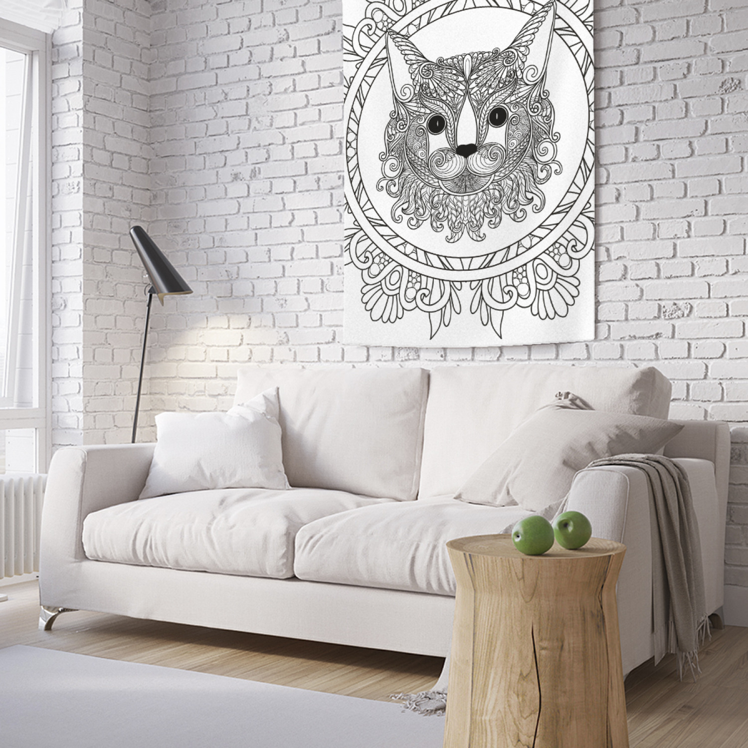 

Вертикальное фотопанно на стену JoyArty Кошачья мандала 100x150 см, Кошачья мандала