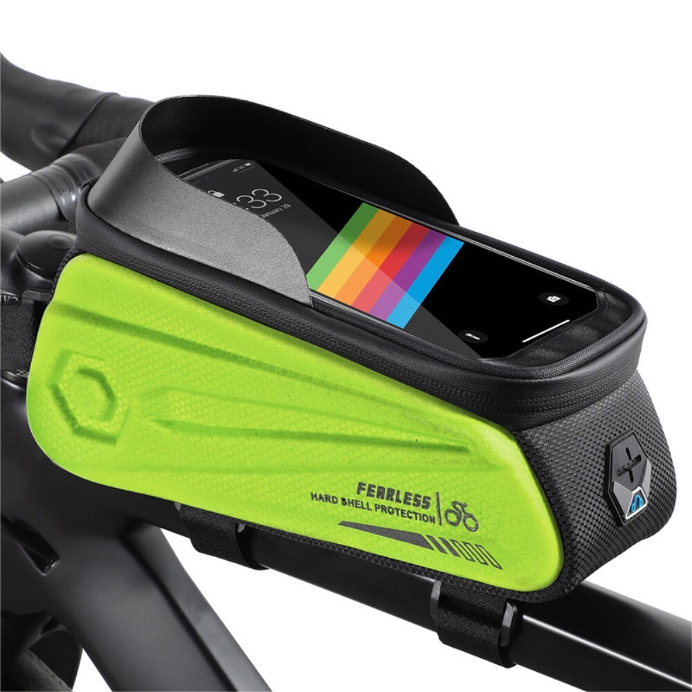 Велосипедная сумка для телефона West Biking, с доступом к сенсору до 7 дюймов ярко-зеленая