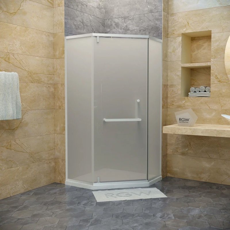 

Душевой уголок RGW Hotel HO-084-W 90x90x195 см, профиль белый, стекло матовое