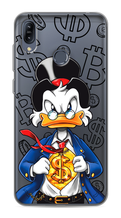 

Чехол на Asus Zenfone Max M2 ZB633KL "Scrooge Goldman", Черный;белый;синий, 43750-1