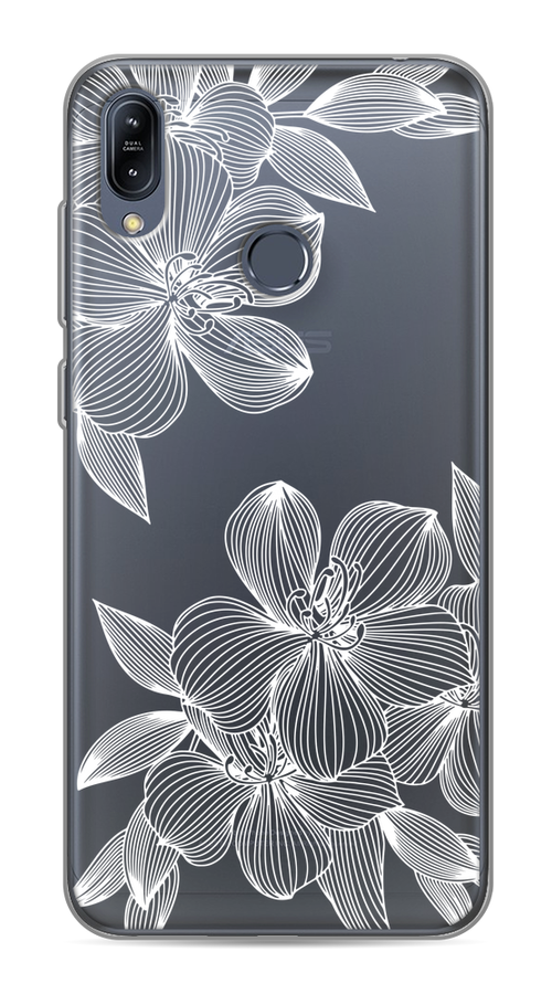 

Чехол на Asus Zenfone Max M2 ZB633KL "Крокус", Белый;прозрачный, 43750-1