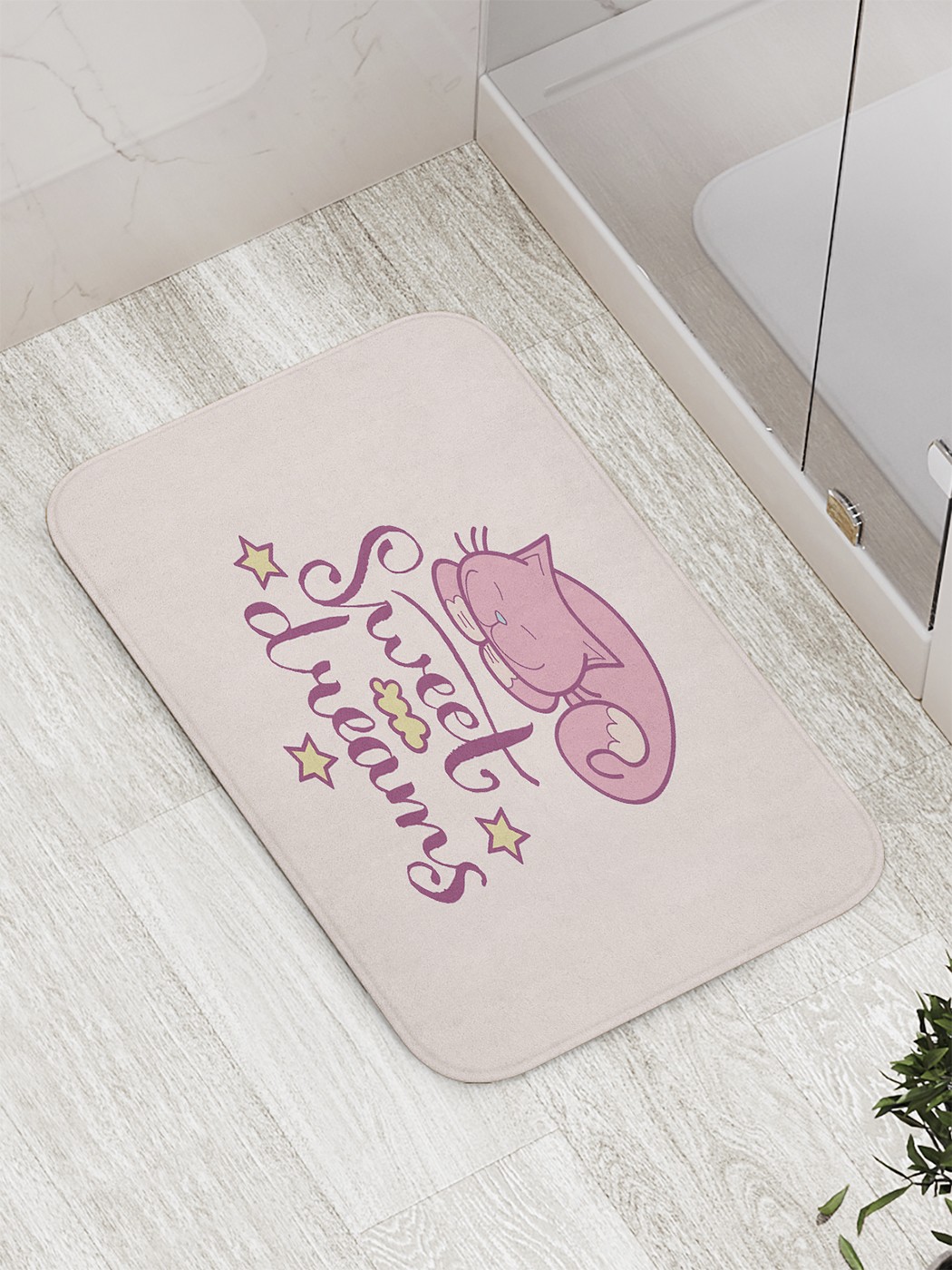 

bath_61168 Коврик противоскользящий для ванной, сауны, бассейна, 77х52 см