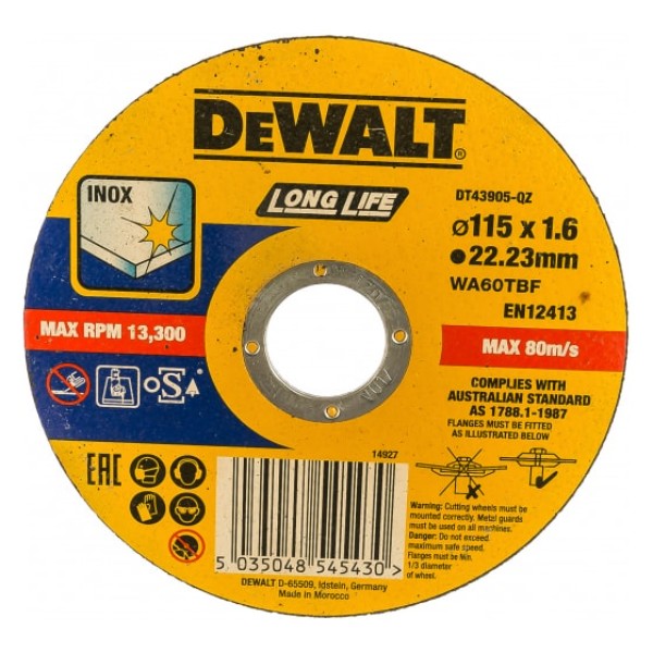 

Круг отрезной DeWalt DT43905-QZ