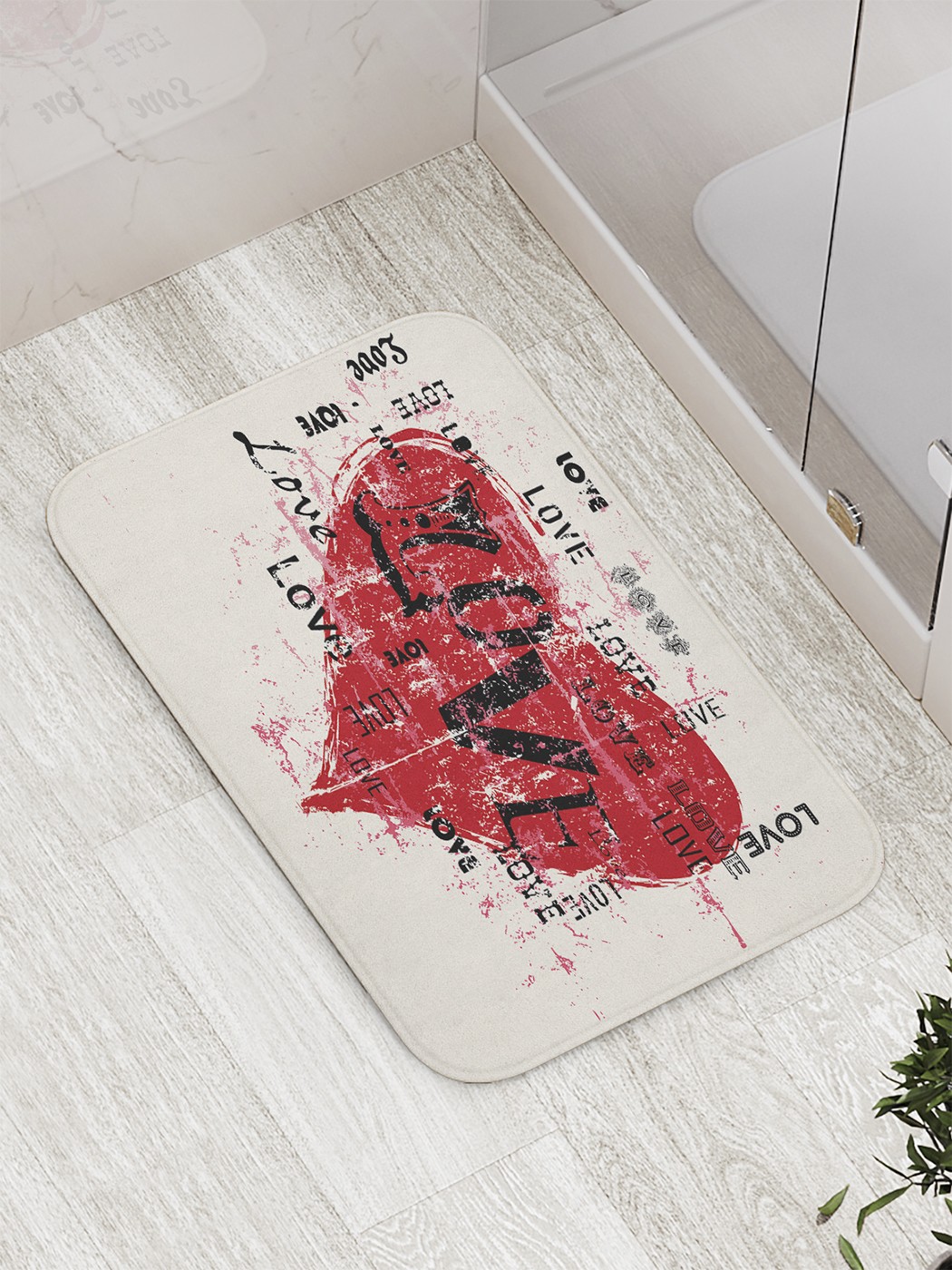 

bath_61107 Коврик противоскользящий для ванной, сауны, бассейна, 77х52 см