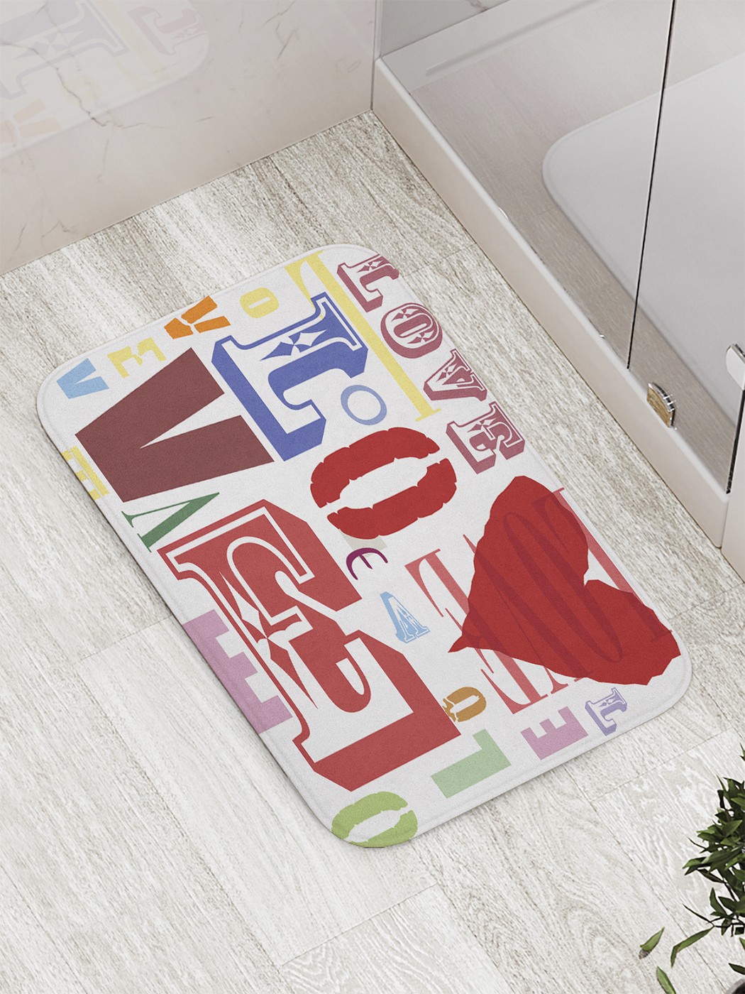 

bath_61102 Коврик противоскользящий для ванной, сауны, бассейна, 77х52 см