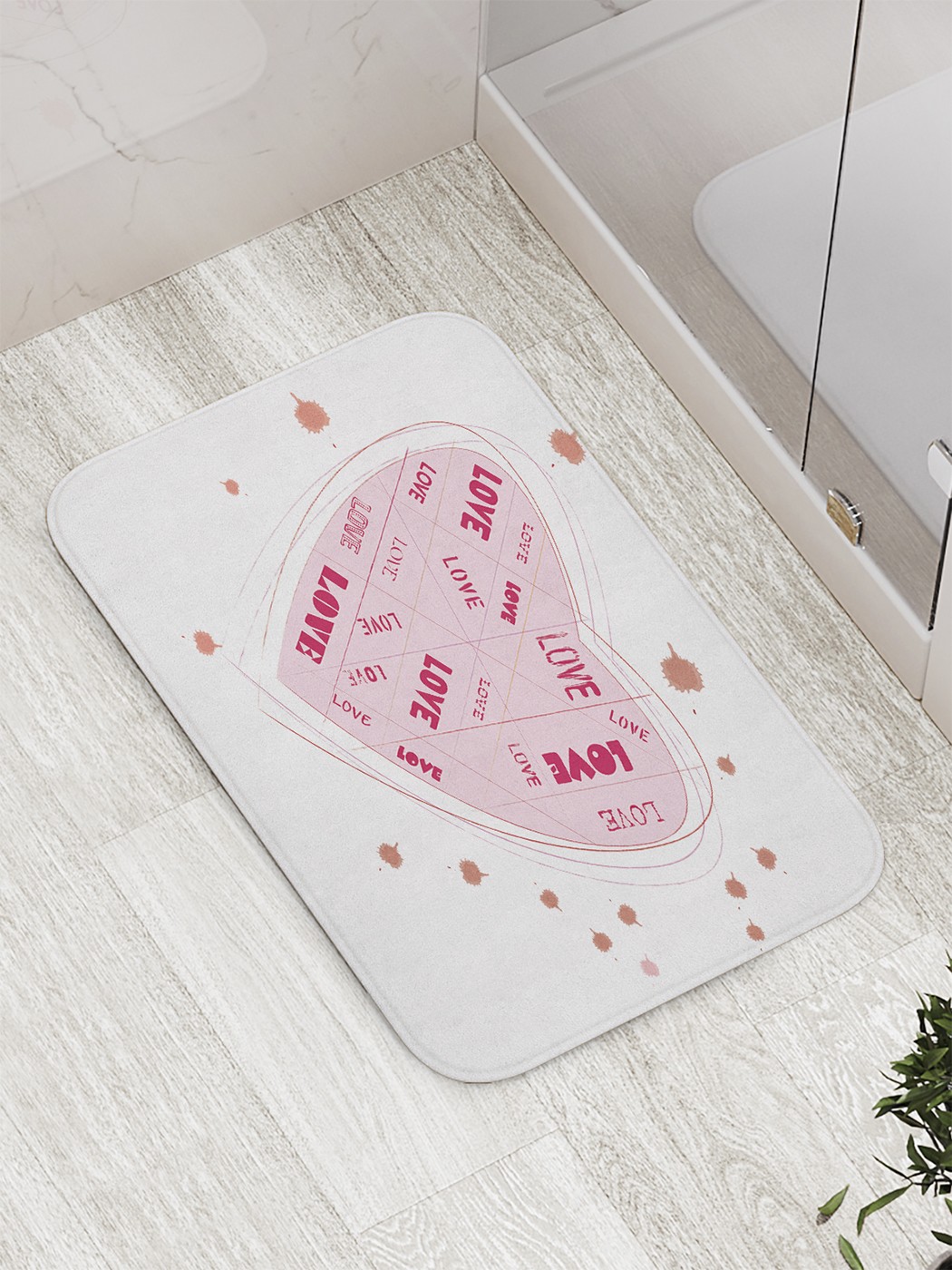 

bath_61101 Коврик противоскользящий для ванной, сауны, бассейна, 77х52 см