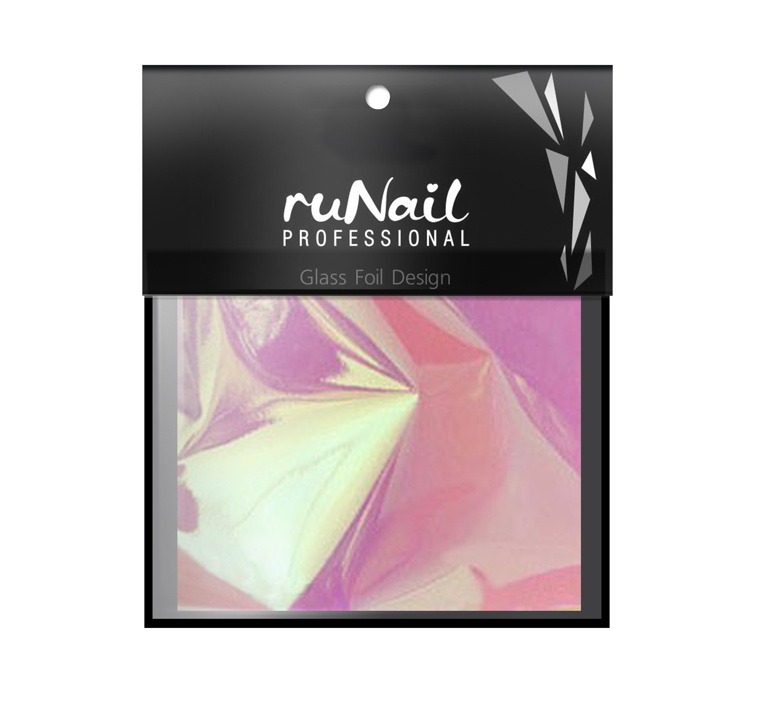 

Фольга RUNAIL с эффектом Битое стекло розовый 4*100 см