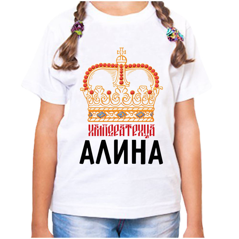 

Футболка девочке белая 34 р-р императрица алина, Белый, fdd_imperatrica_alina