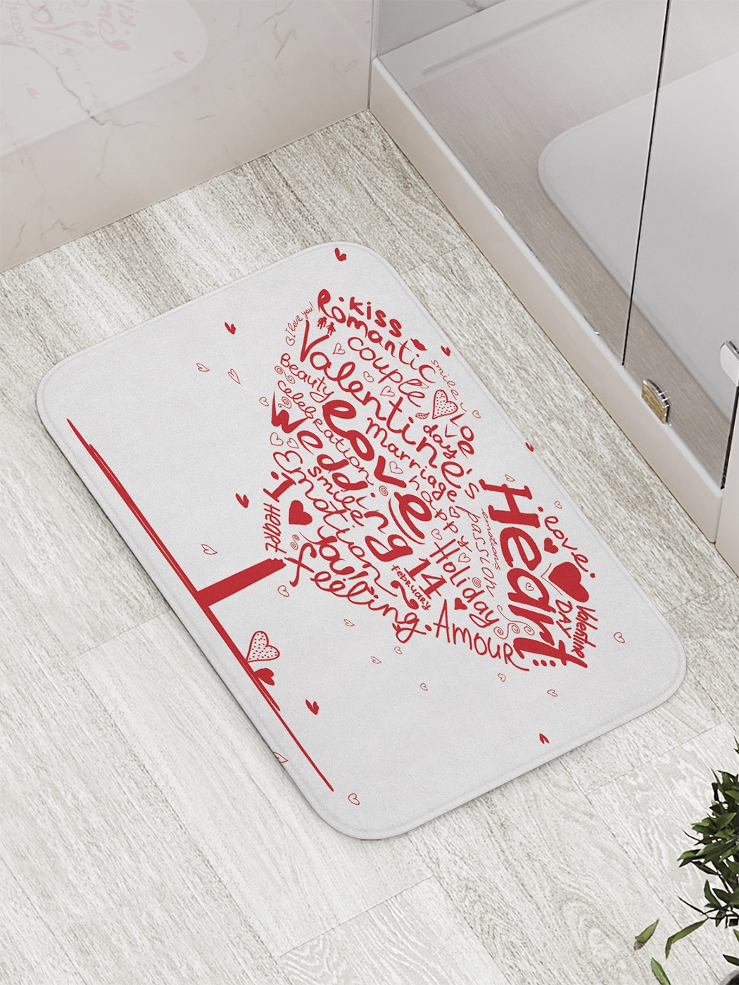 

bath_61094 Коврик противоскользящий для ванной, сауны, бассейна, 77х52 см