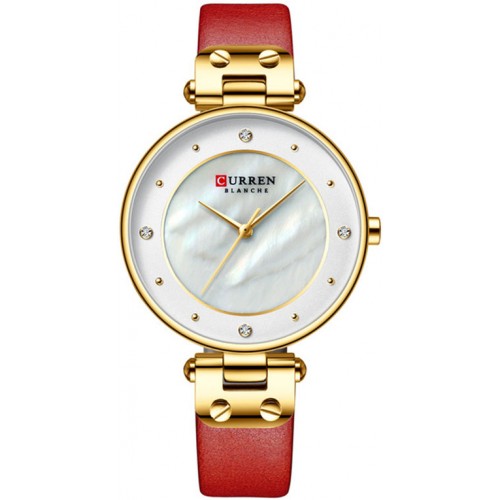 фото Наручные часы женские curren c9056lrgsw красные