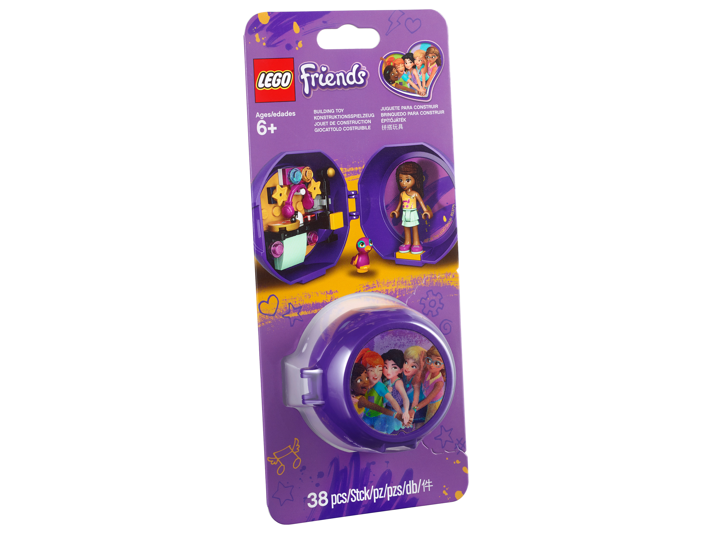 

Минифигурка Friends Андреа с аксессуарами в круглом боксе Lego 853775